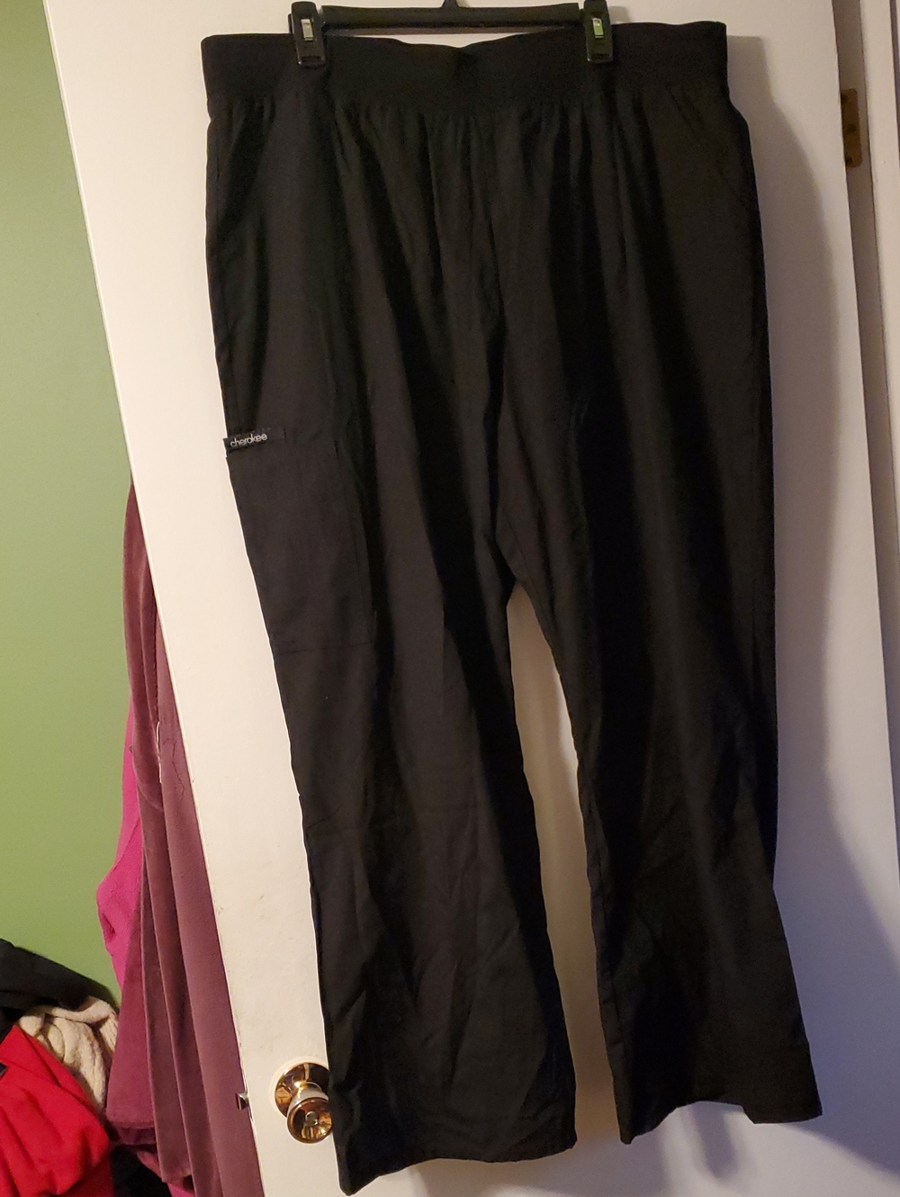 Like New -Cherokee Flexibles Black Scrub Pant Size 2X